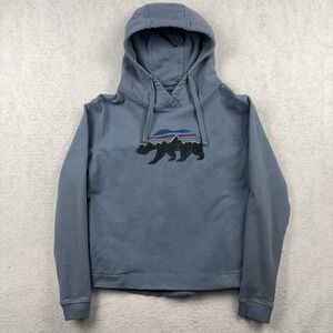 Patagonia Uprisal Hoodie Women's Small Pullover Blue Preppy Bear Gorpcore